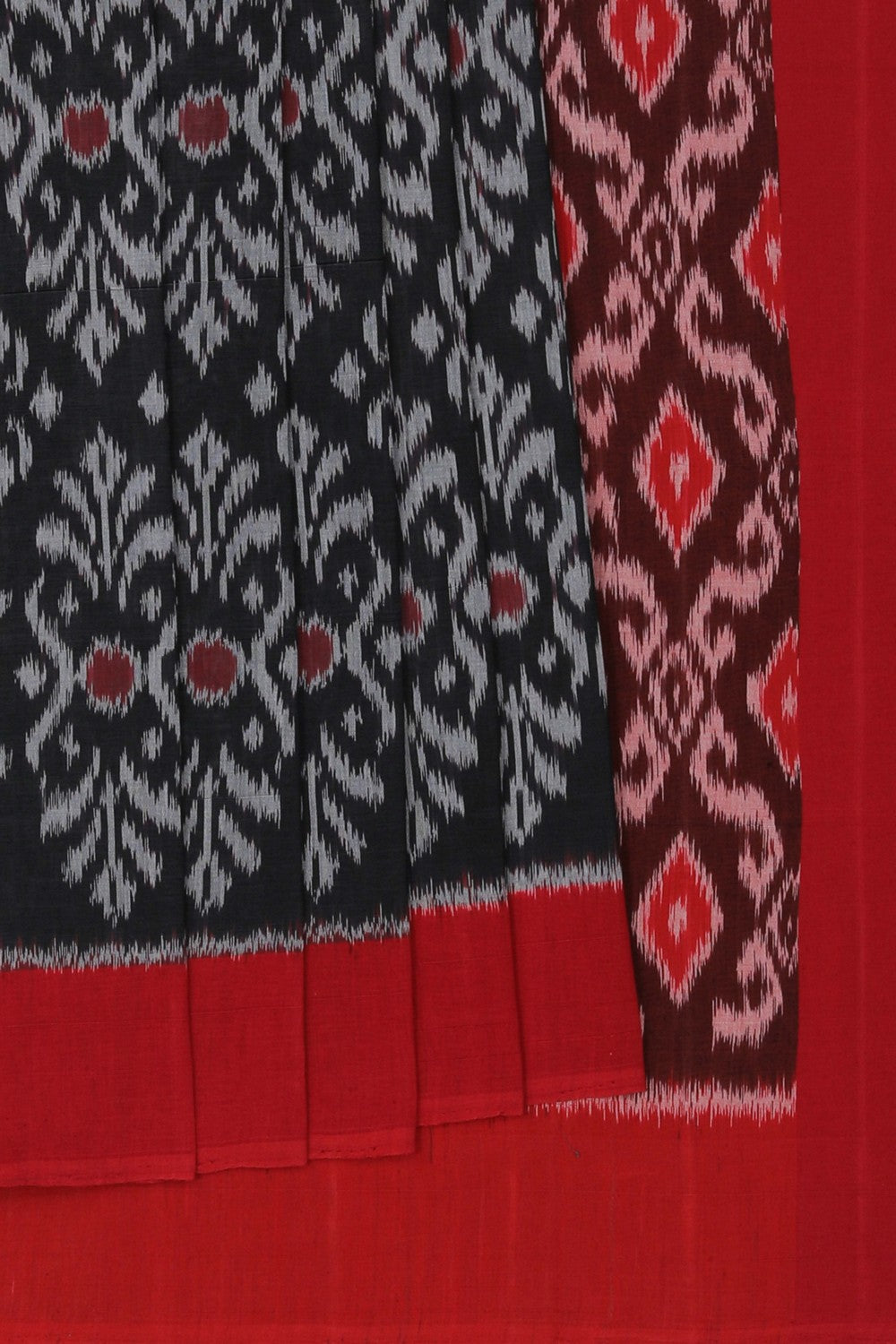 Pochampally Ikat Black Saree
