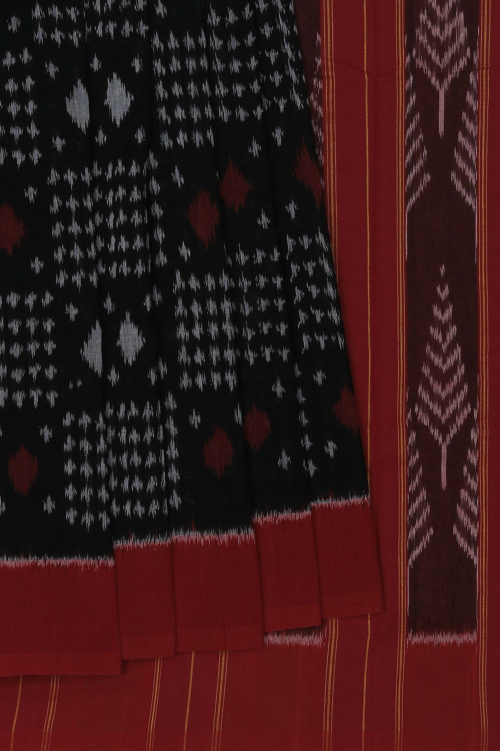 Pochampally Ikat Black Saree