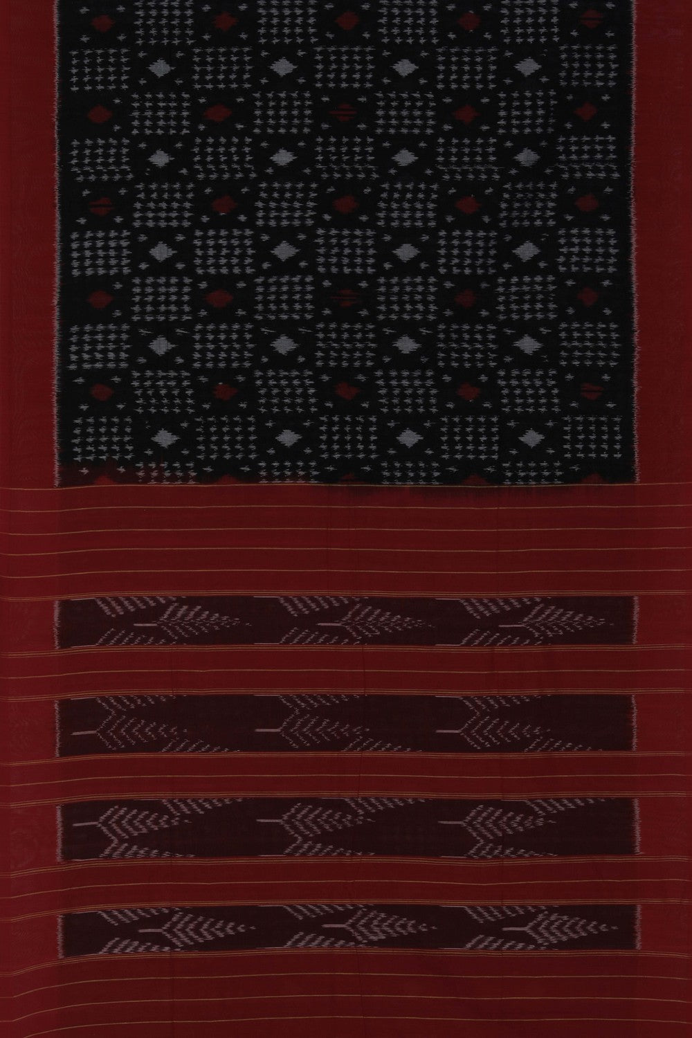 Pochampally Ikat Black Saree