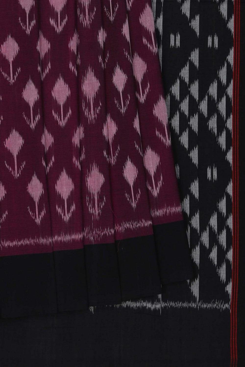 Pochampally Ikat Purple Saree