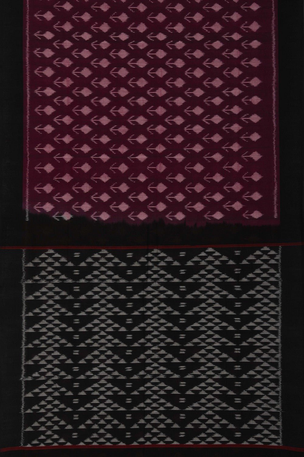 Image of Pochampally Ikat Purple Saree