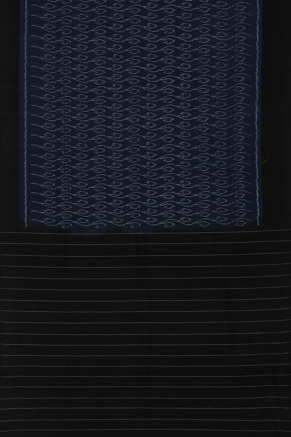 Pochampally Ikat Navy Blue Saree