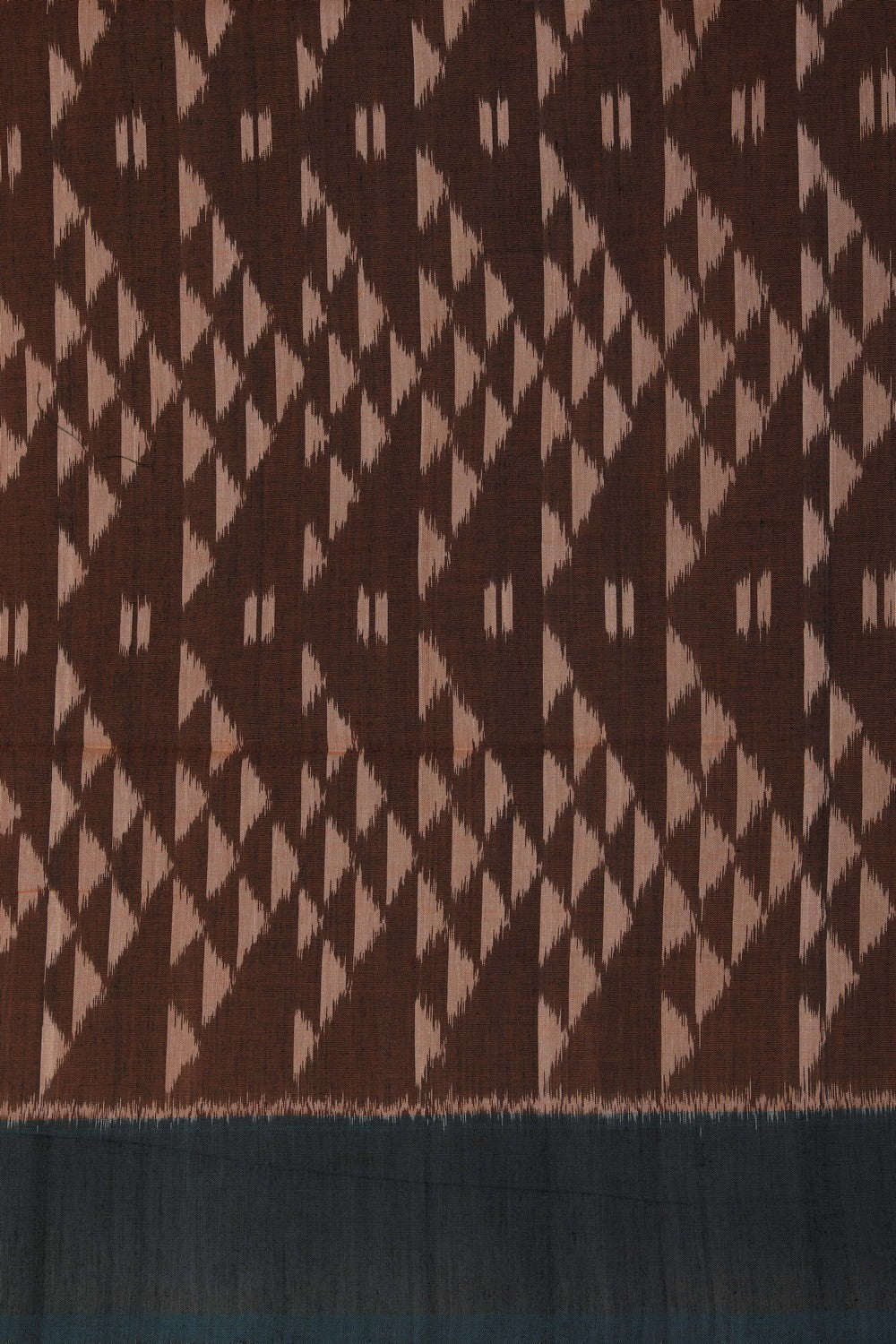 Pochampally Ikat Brown Saree