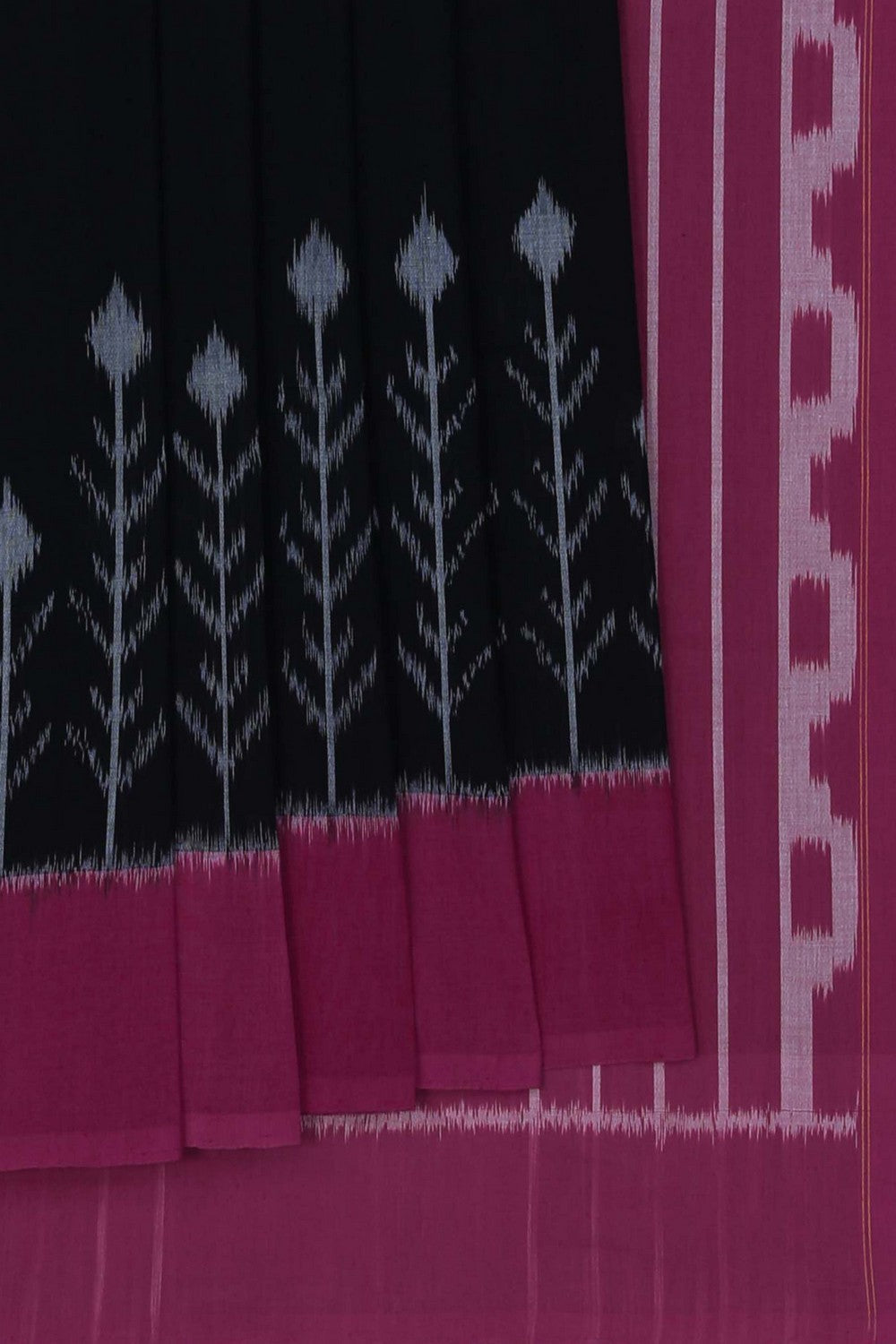 Pochampally Ikat Black Saree
