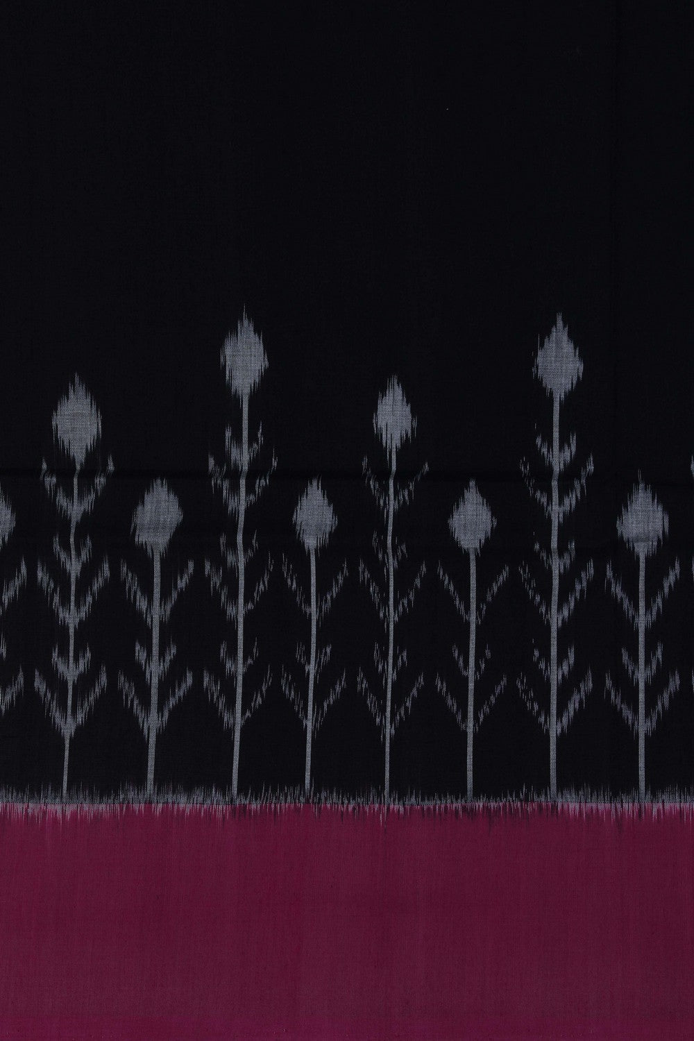 Image of Pochampally Ikat Black Saree