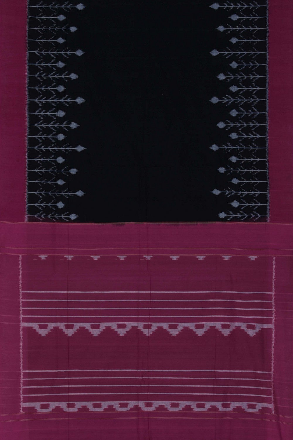 Image of Pochampally Ikat Black Saree