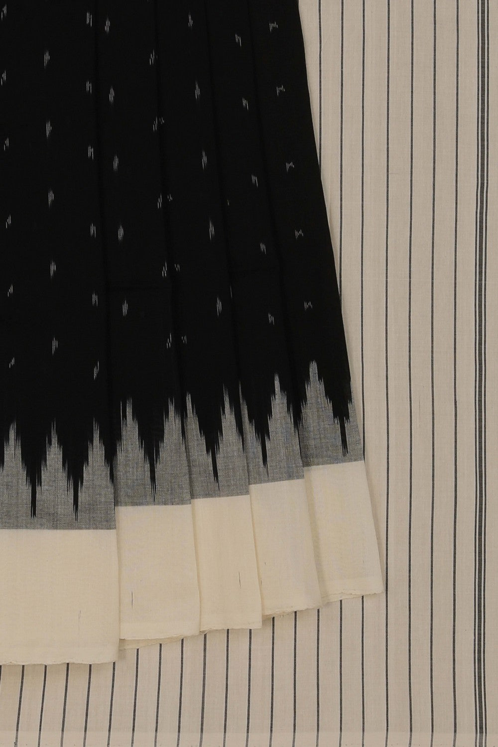 Pochampally Ikat Black Saree