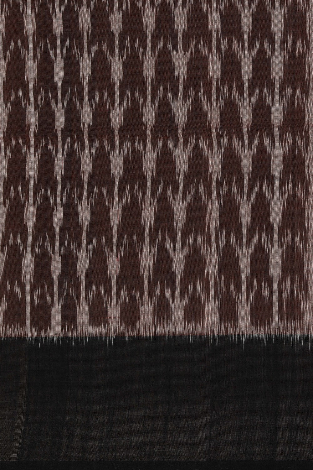 Image of Pochampally Ikat Brown Saree