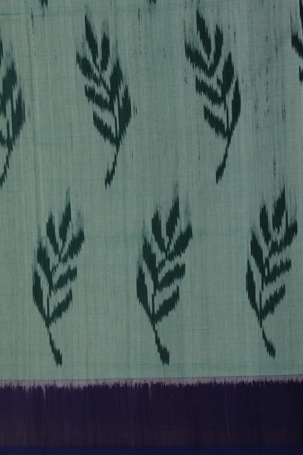 Pochampally Ikat Green Saree