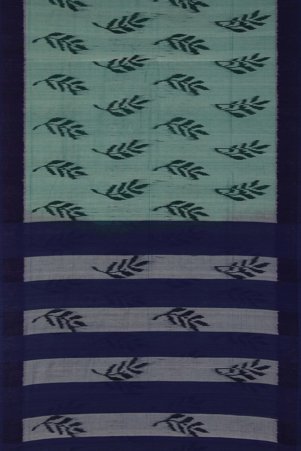 Pochampally Ikat Green Saree