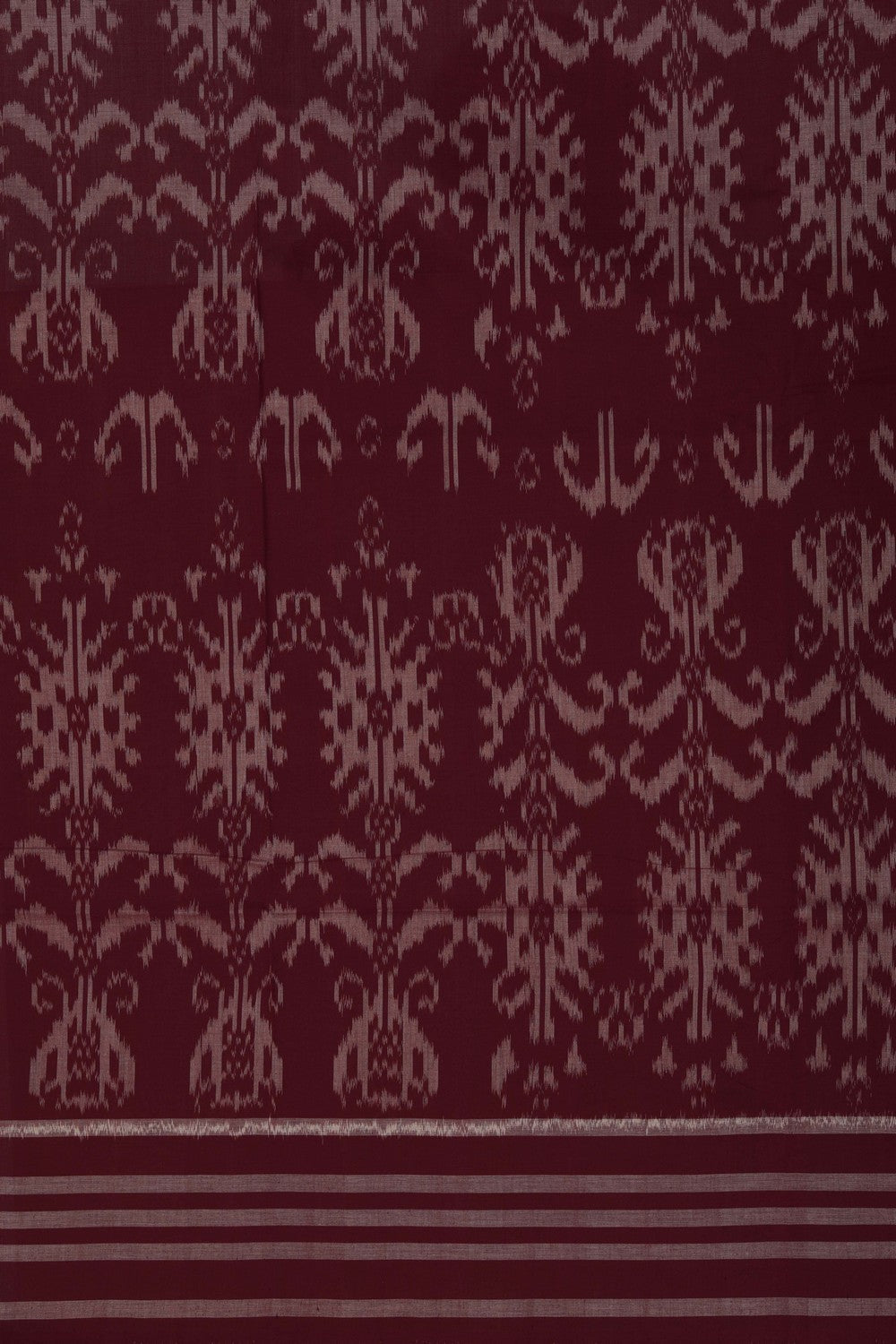Pochampally Ikat Maroon Saree