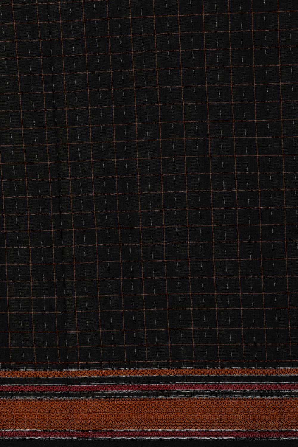 Image of Pochampally Ikat Black Saree