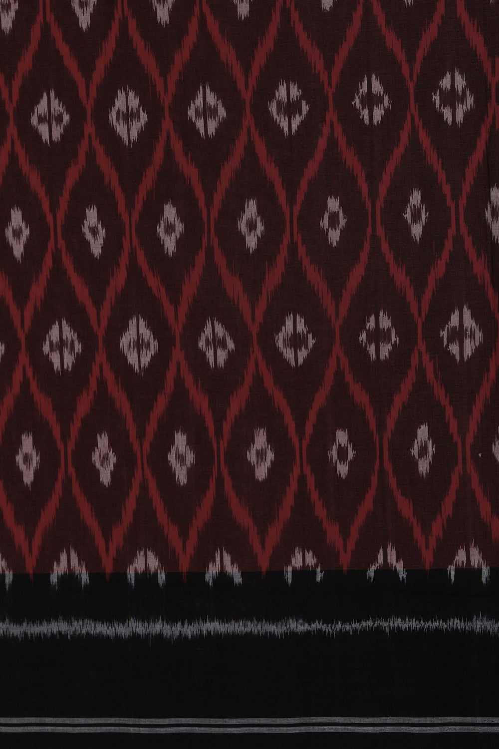 Pochampally Ikat Maroon Saree