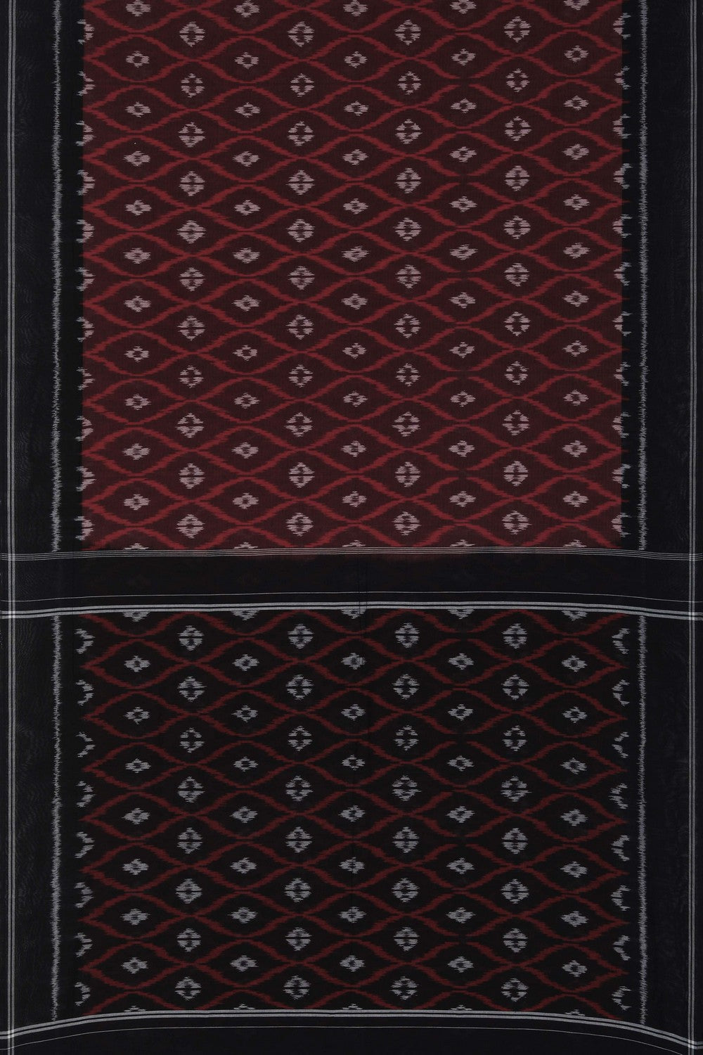 Image of Pochampally Ikat Maroon Saree