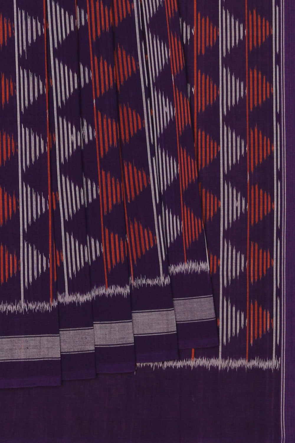 Pochampally Ikat Purple Saree