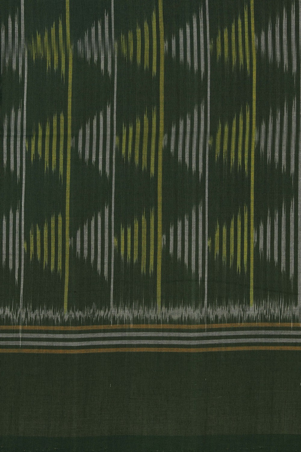 Pochampally Ikat Green Saree