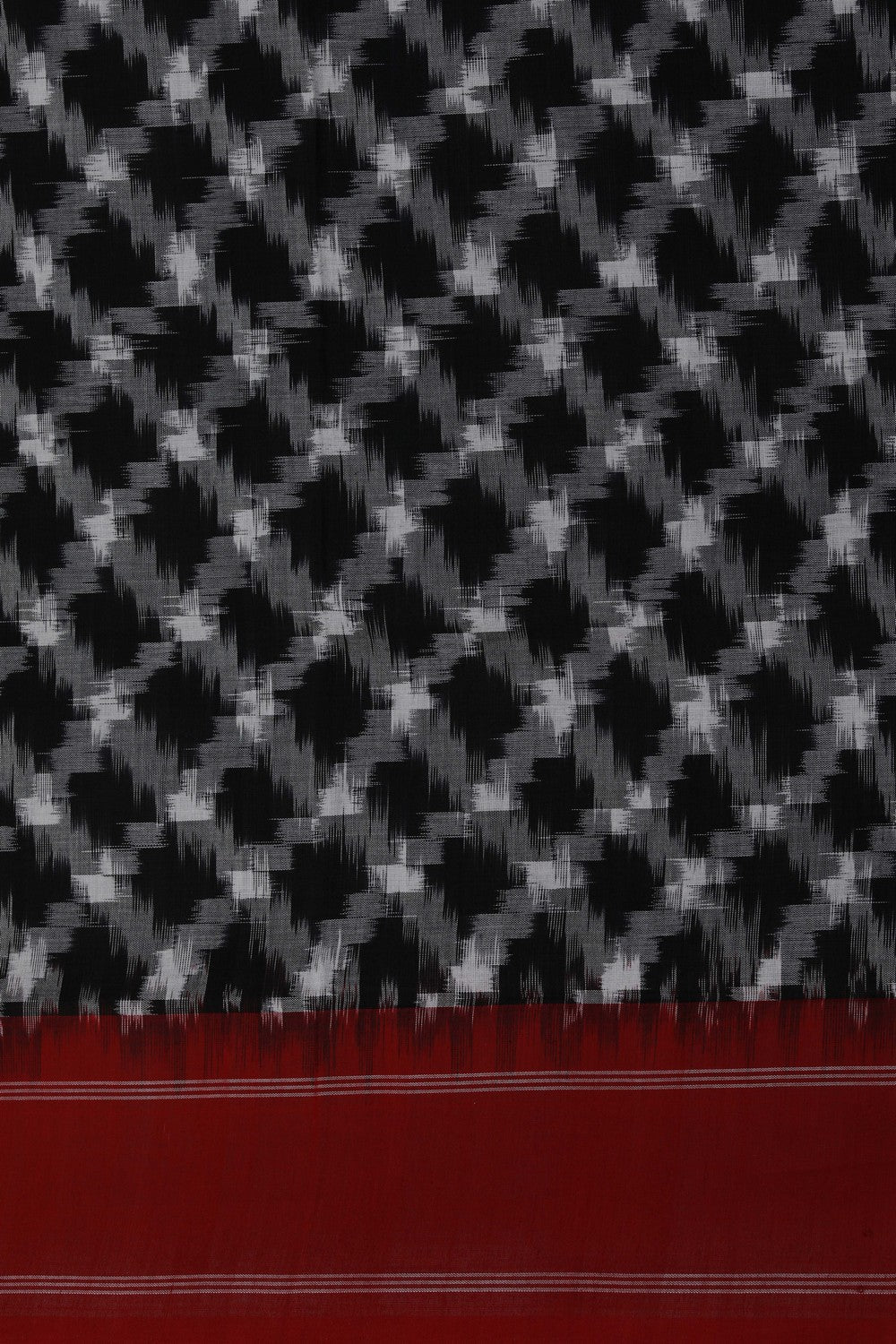 Image of Pochampally Ikat Black Saree