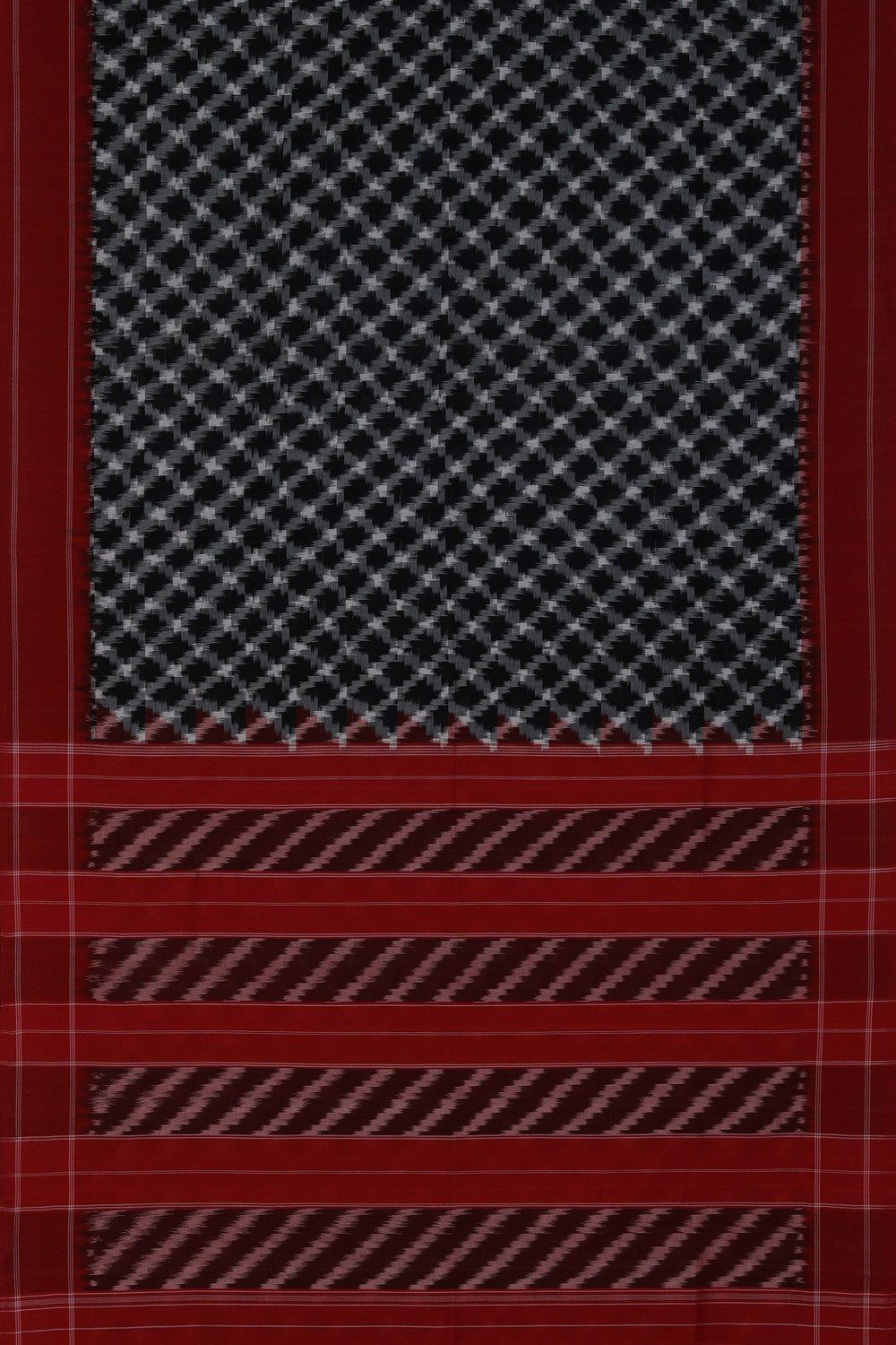 Image of Pochampally Ikat Black Saree