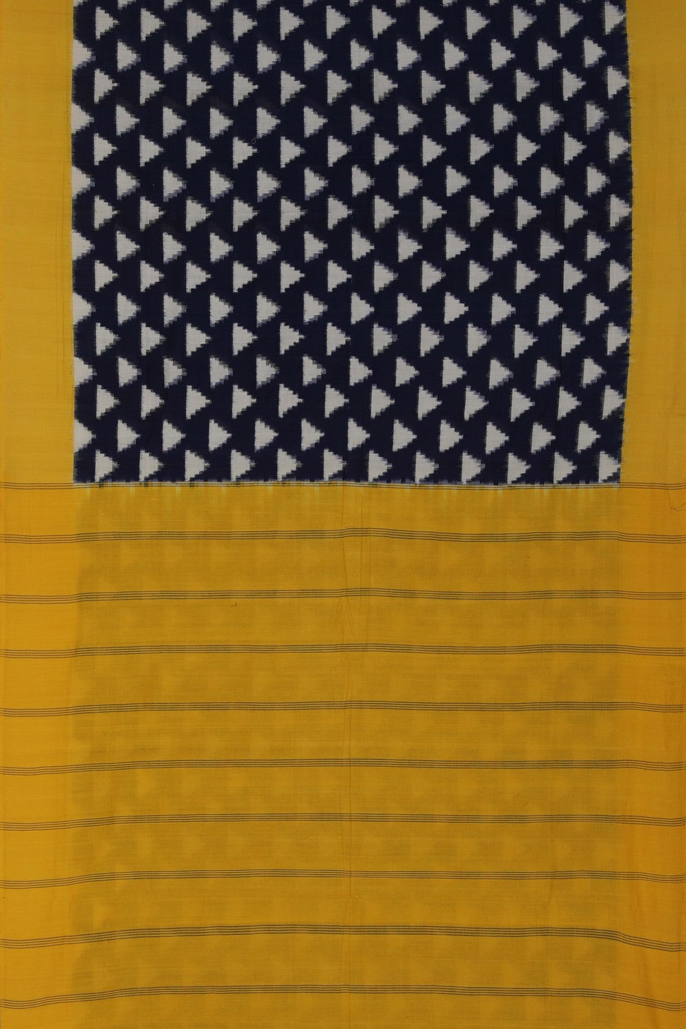 Pochampally Ikat Navy Blue Saree