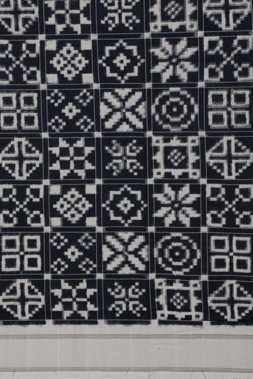 Pochampally Ikat Black Saree