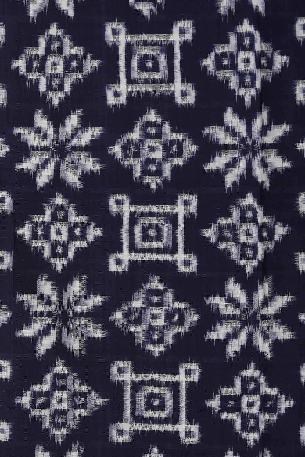 Image of Pochampally Ikat Navy Blue Saree