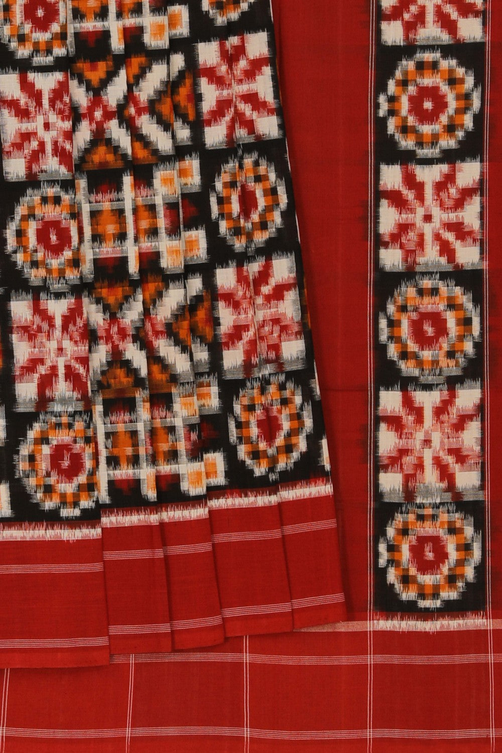 Pochampally Ikat Black Saree