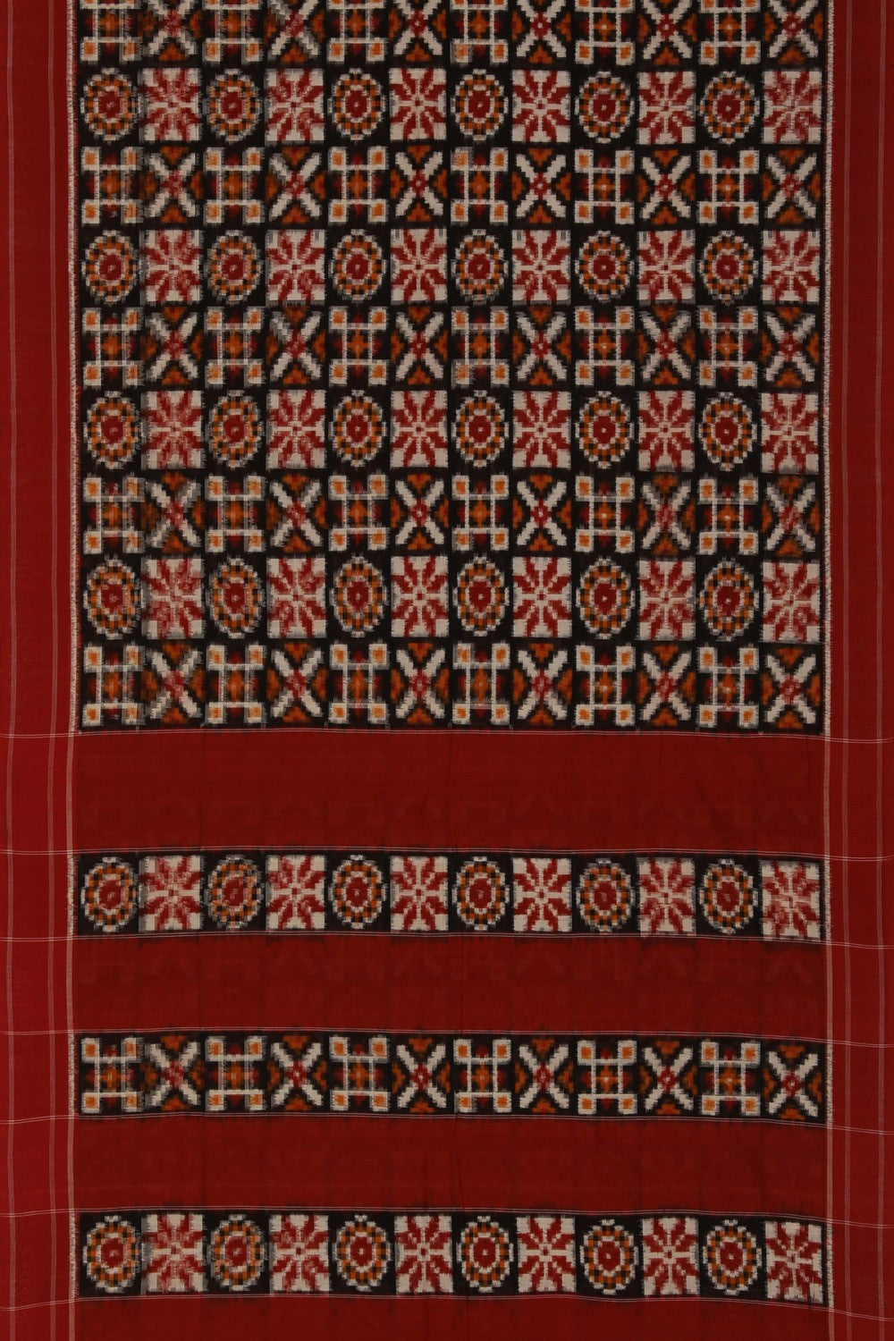 Pochampally Ikat Black Saree