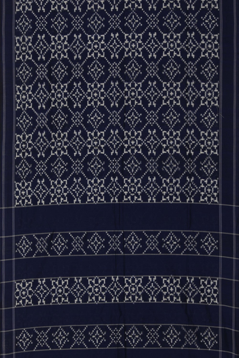 Pochampally Ikat Navy Blue Saree