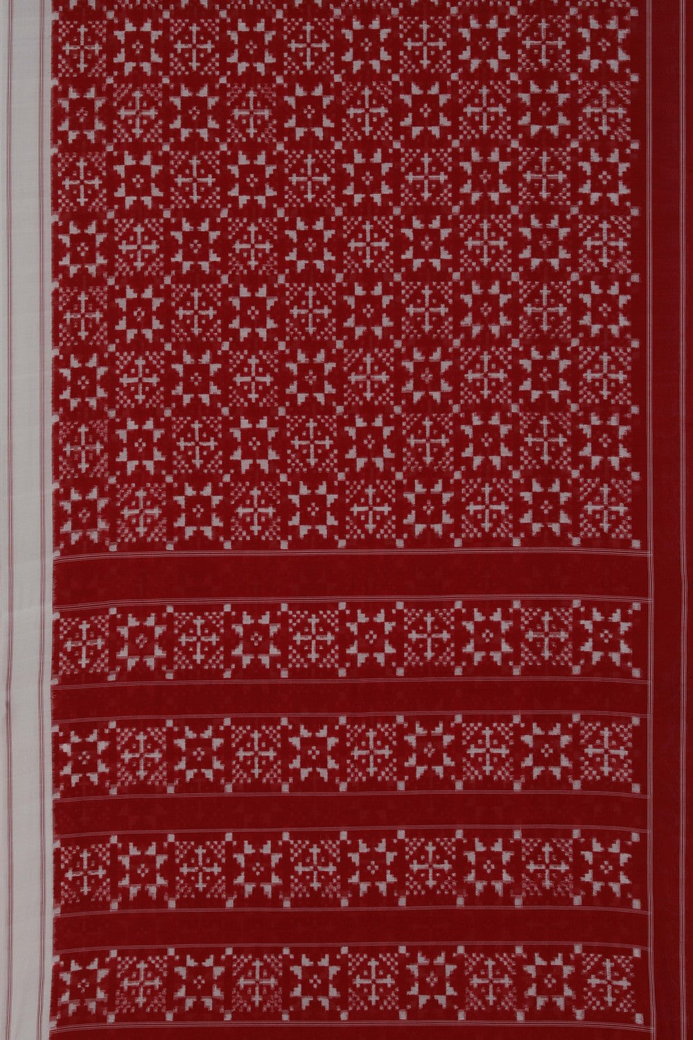 Pochampally Ikat Red Saree