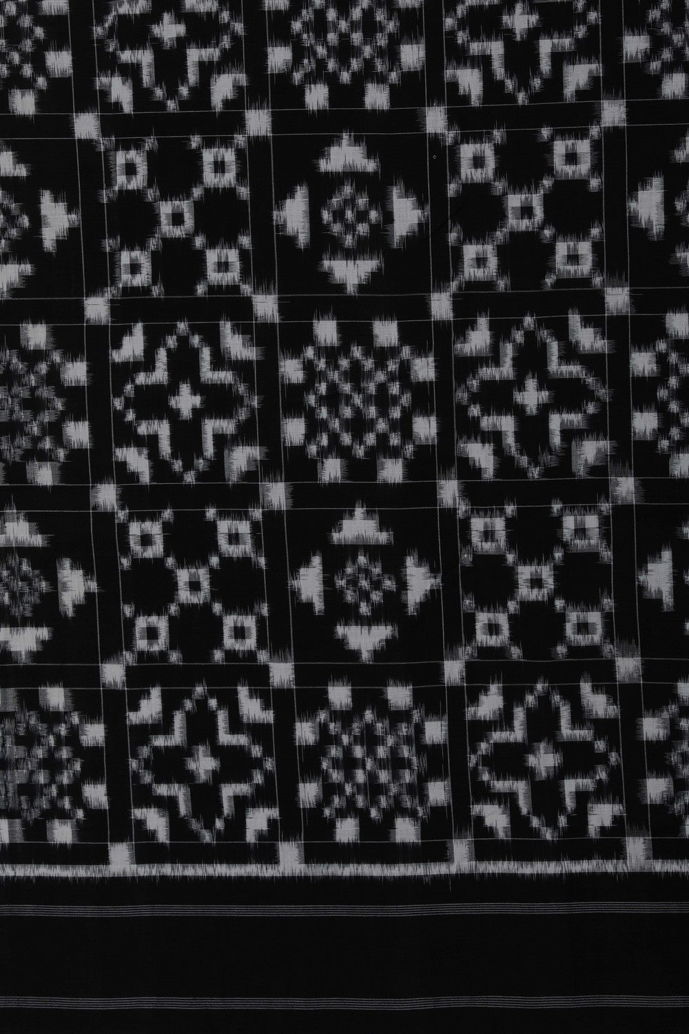 Image of Pochampally Ikat Black Saree