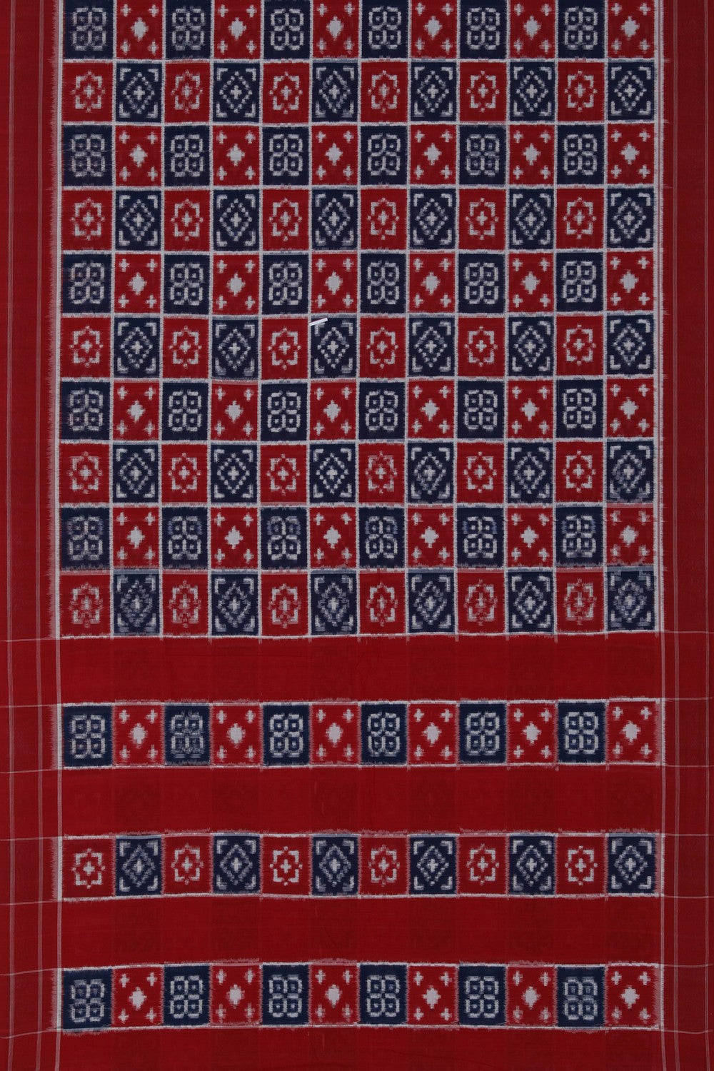 Pochampally Ikat Red Saree