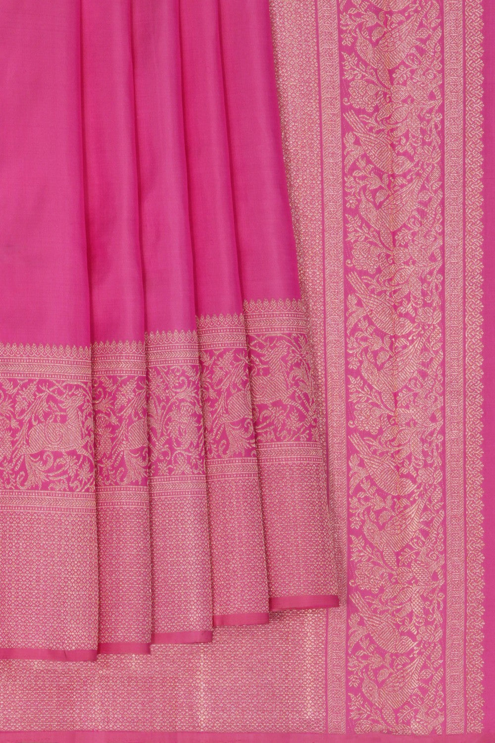 Arani Silk Pink Saree