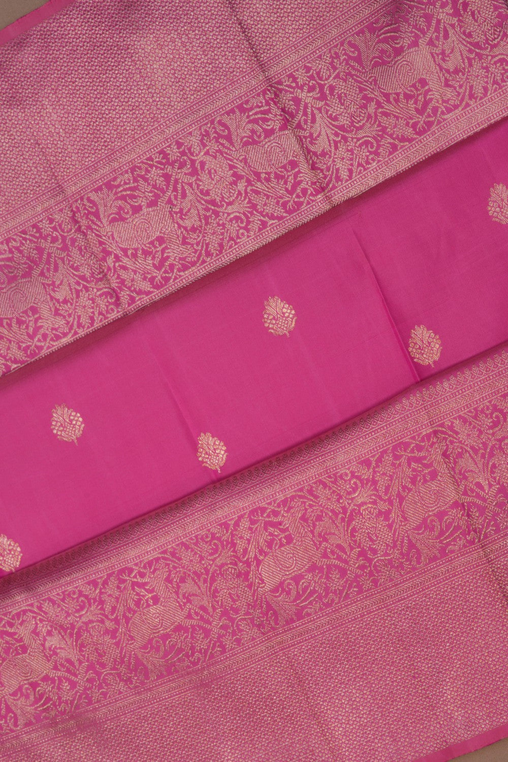 Arani Silk Pink Saree
