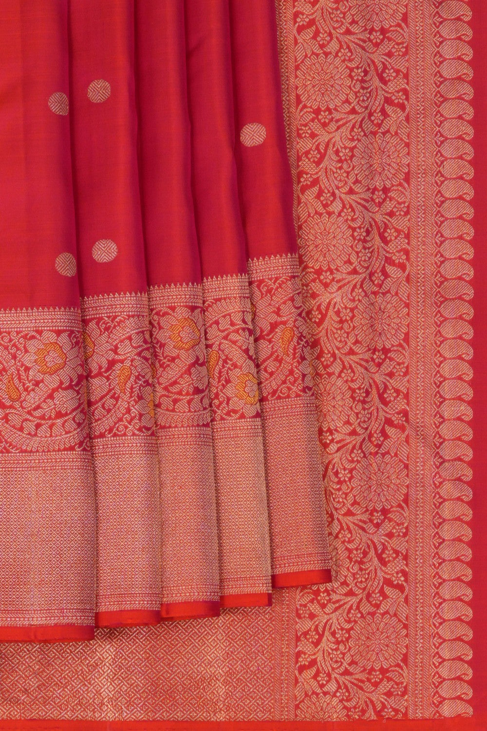 Image of Arani Silk Fuchsia Pink Saree