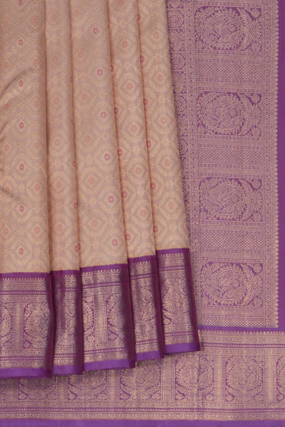 Arani Silk White Saree