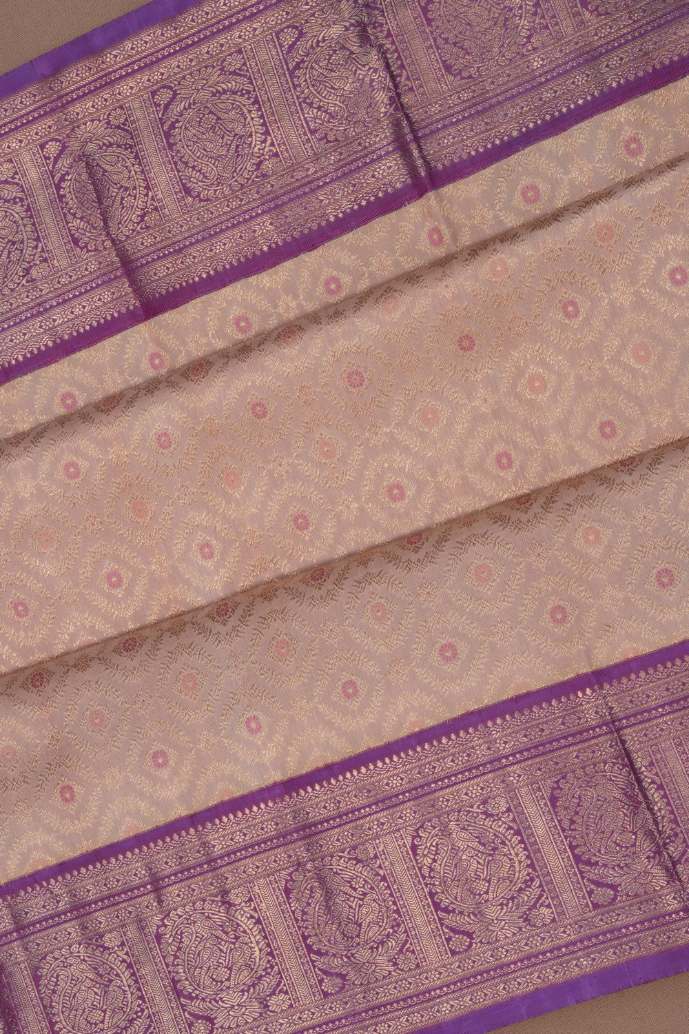 Image of Arani Silk White Saree