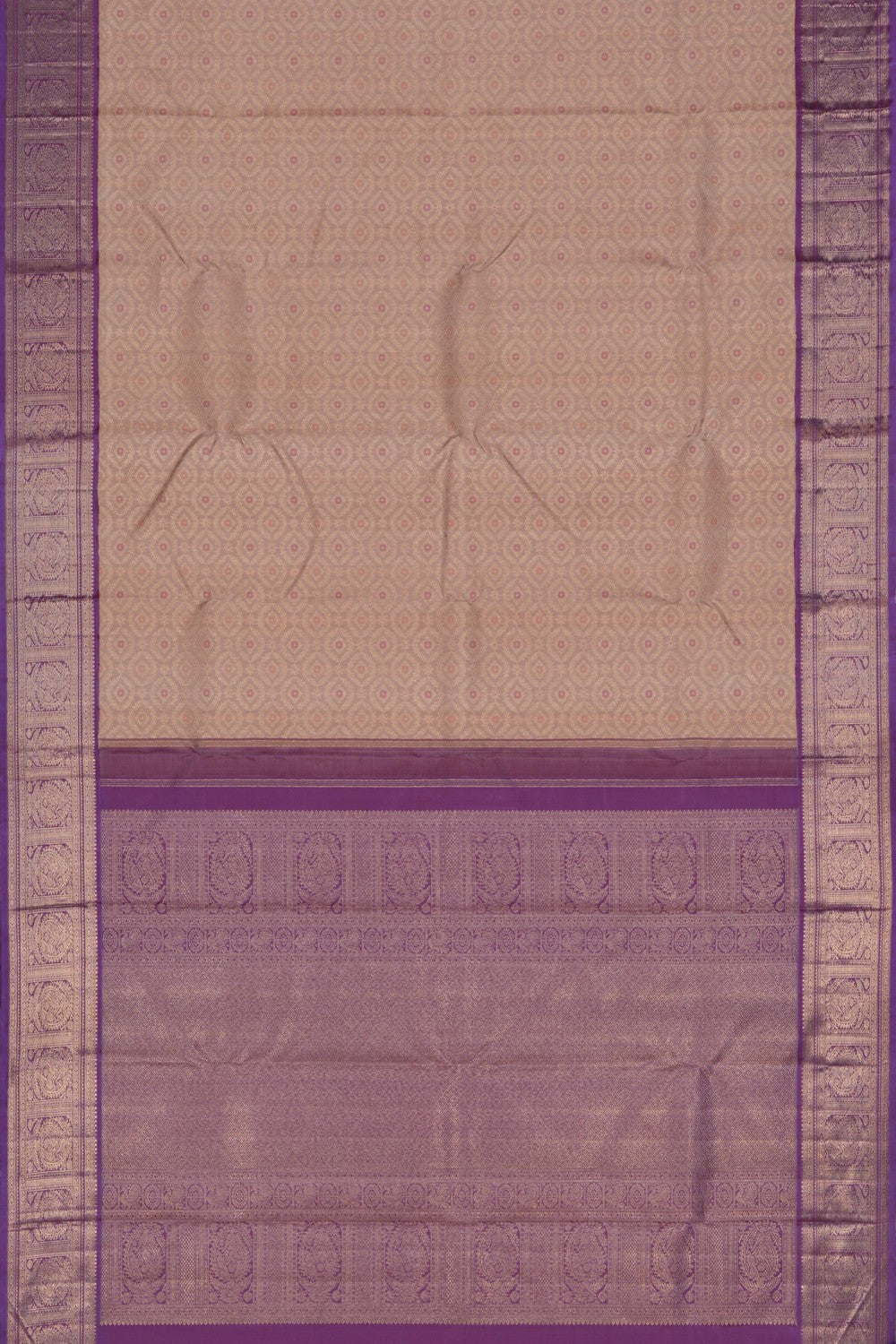 Image of Arani Silk White Saree