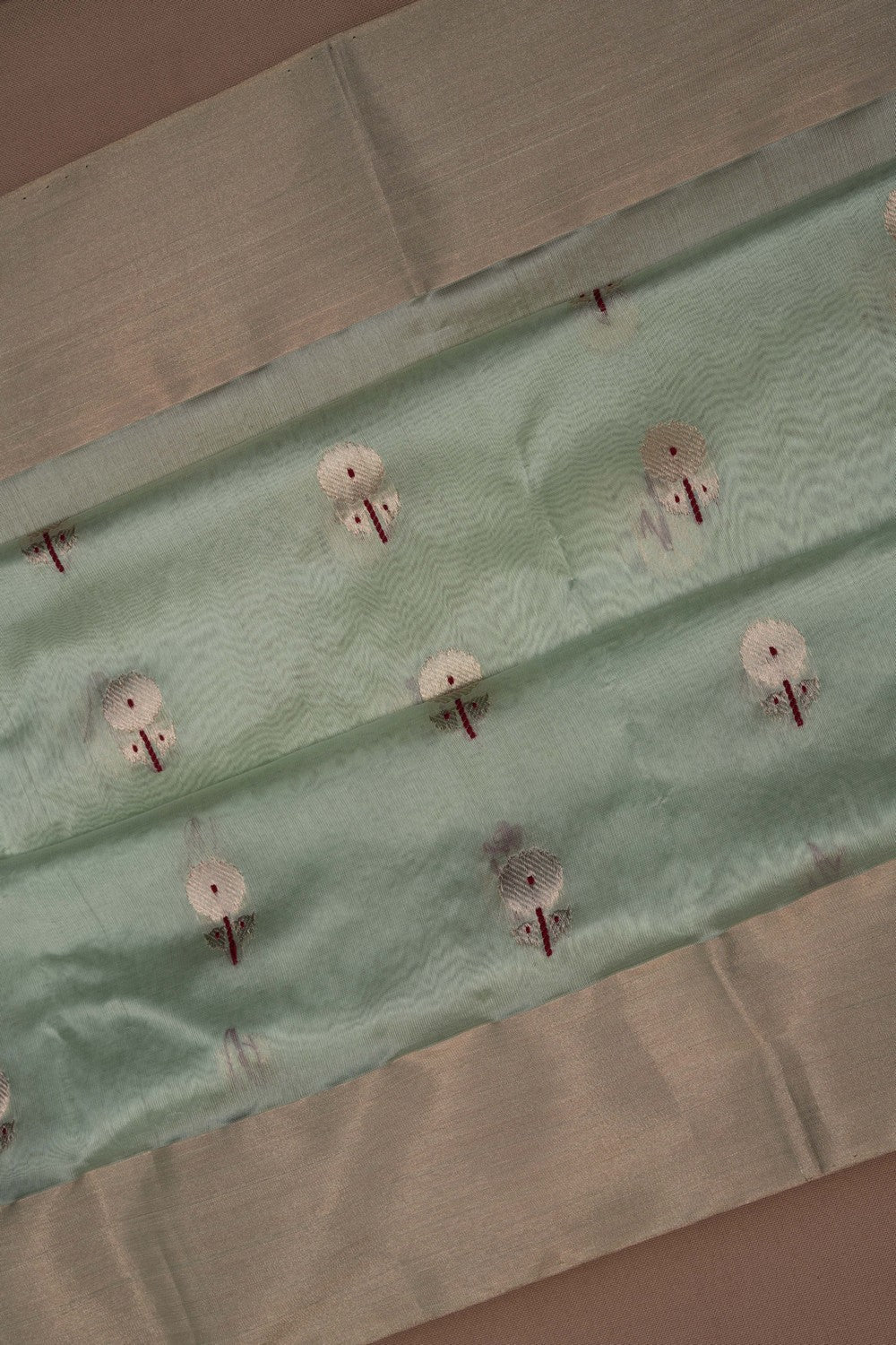 Image of Chanderi Silk Sea Green Saree