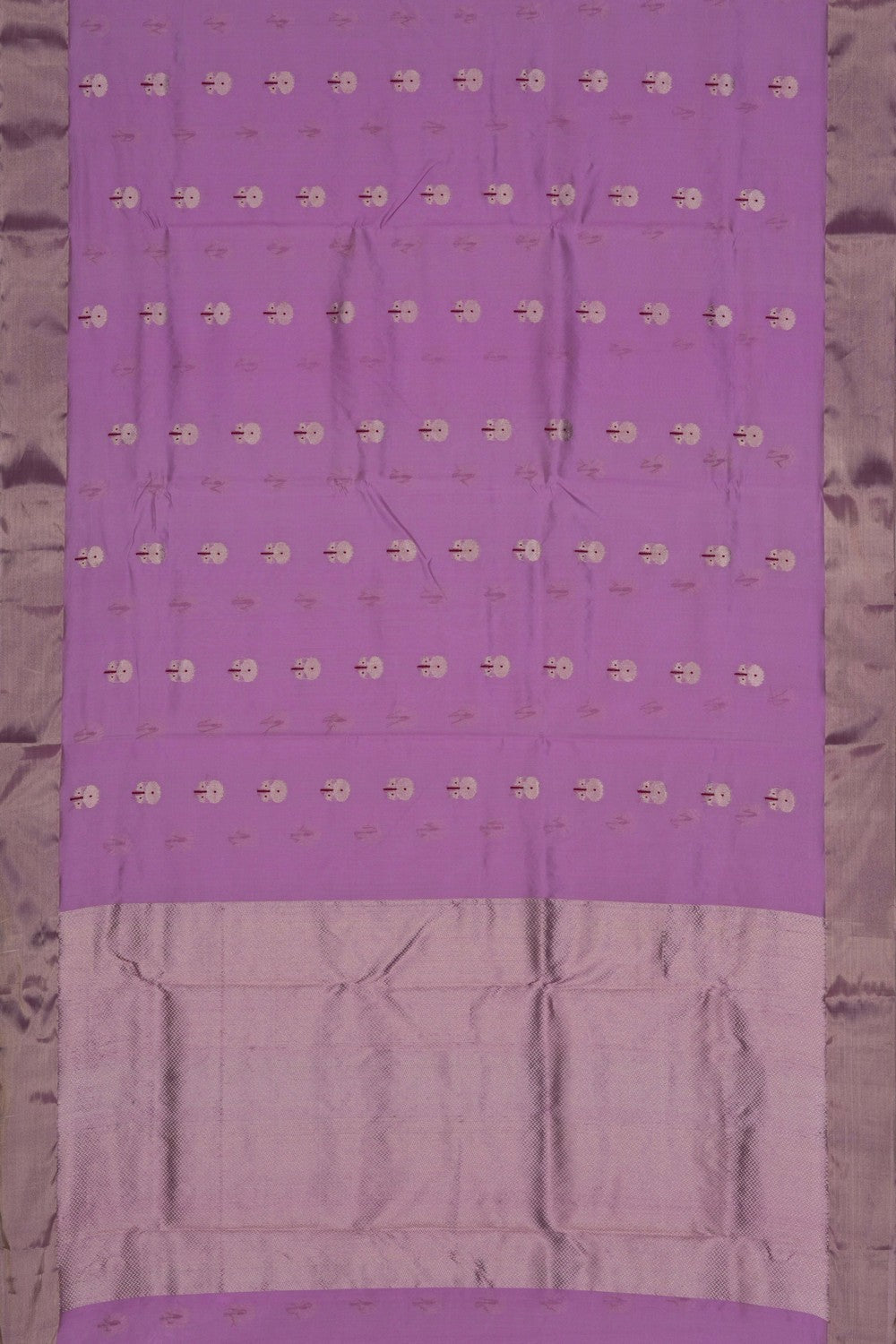 Chanderi Silk Purple Saree