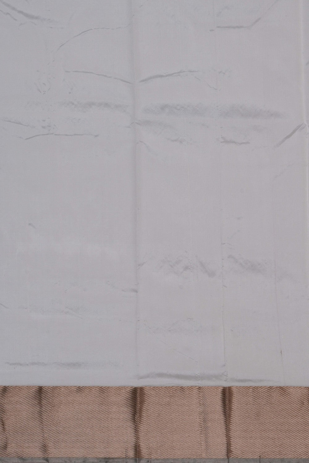 Chanderi Silk White Saree