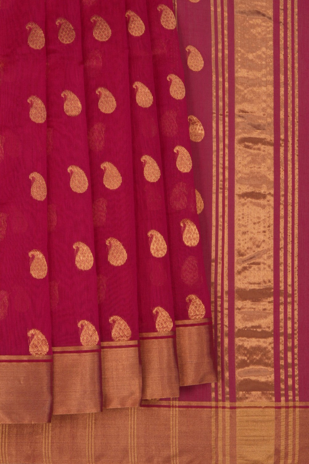 Chanderi Silk Pink Saree
