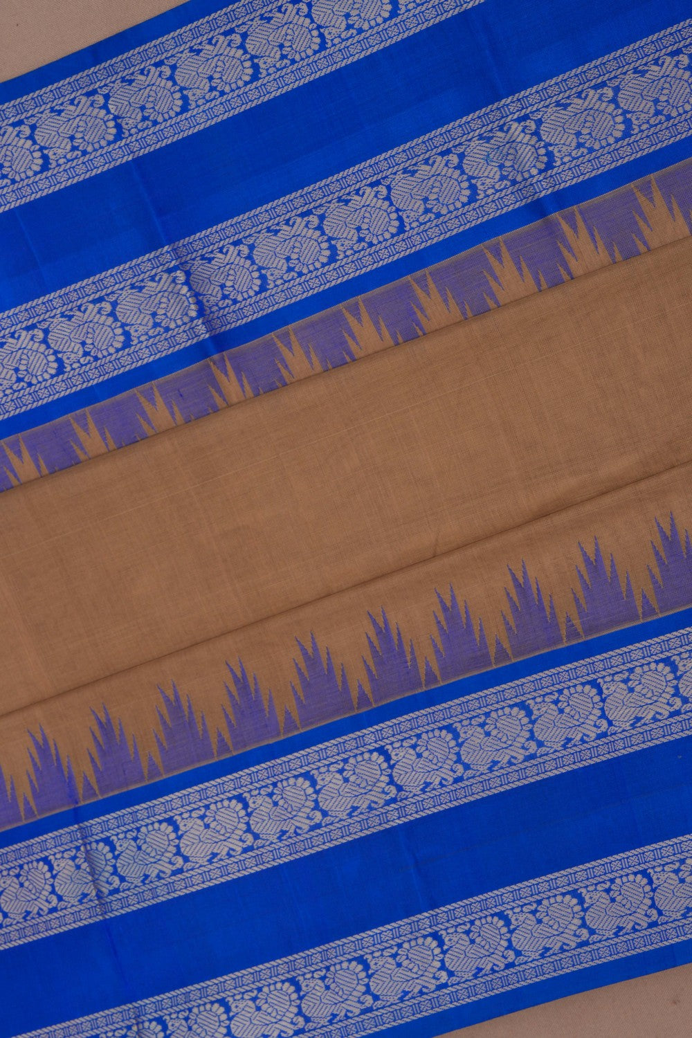 Image of Kanchi Cotton Grey Saree