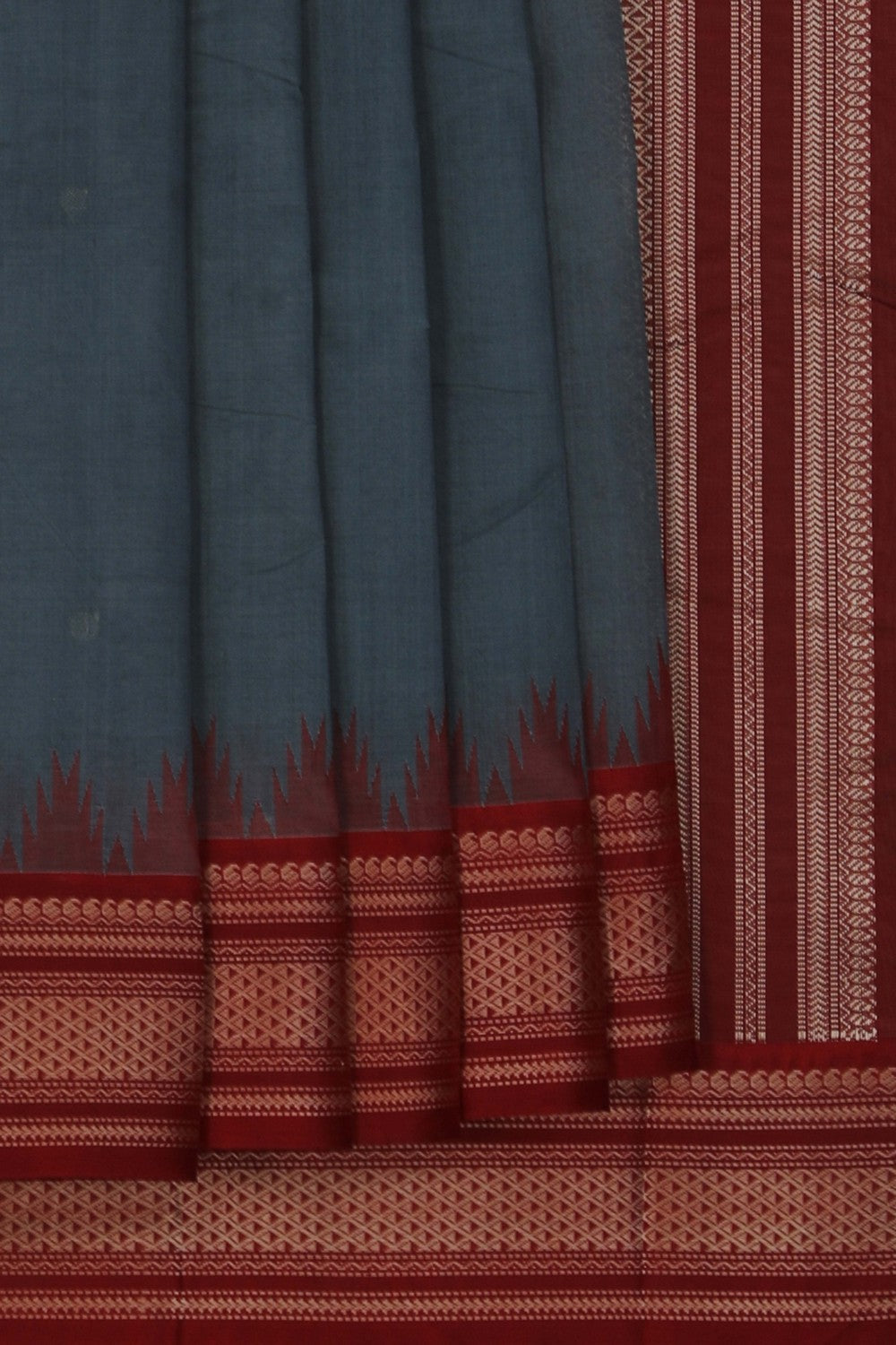 Kanchi Cotton Grey Saree