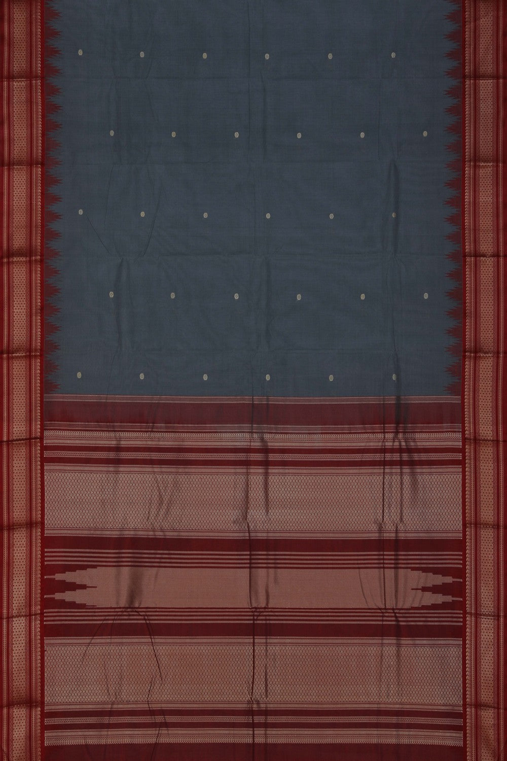 Kanchi Cotton Grey Saree