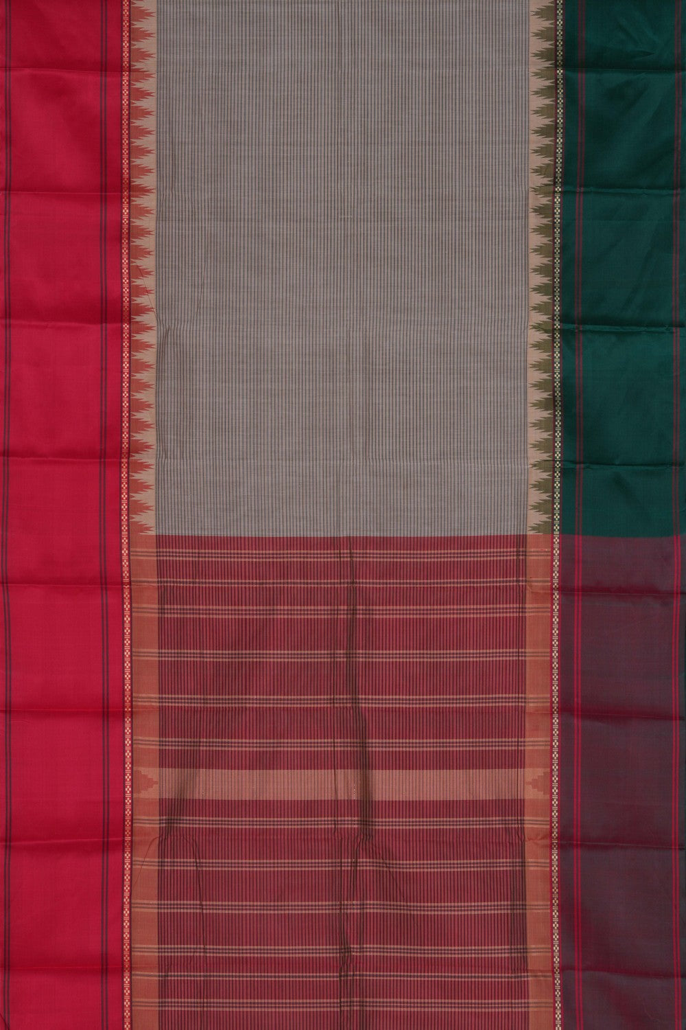 Kanchi Cotton Grey Saree