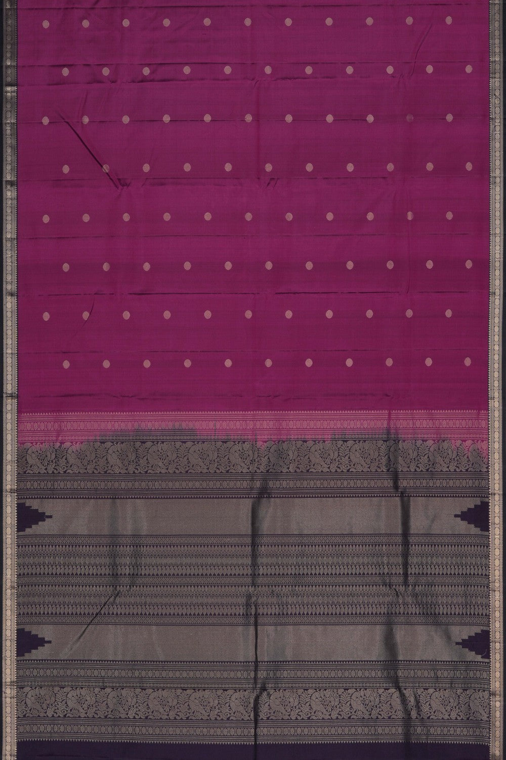 Kanchipuram Magenta Saree