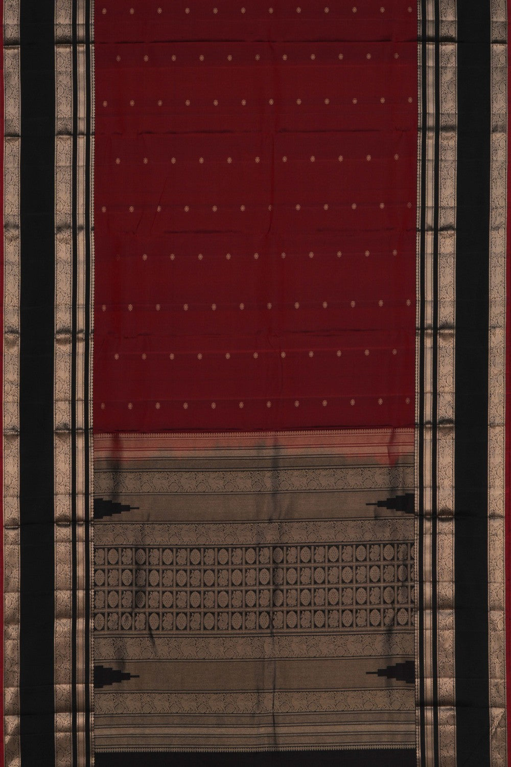 Image of Kanchipuram Maroon Saree