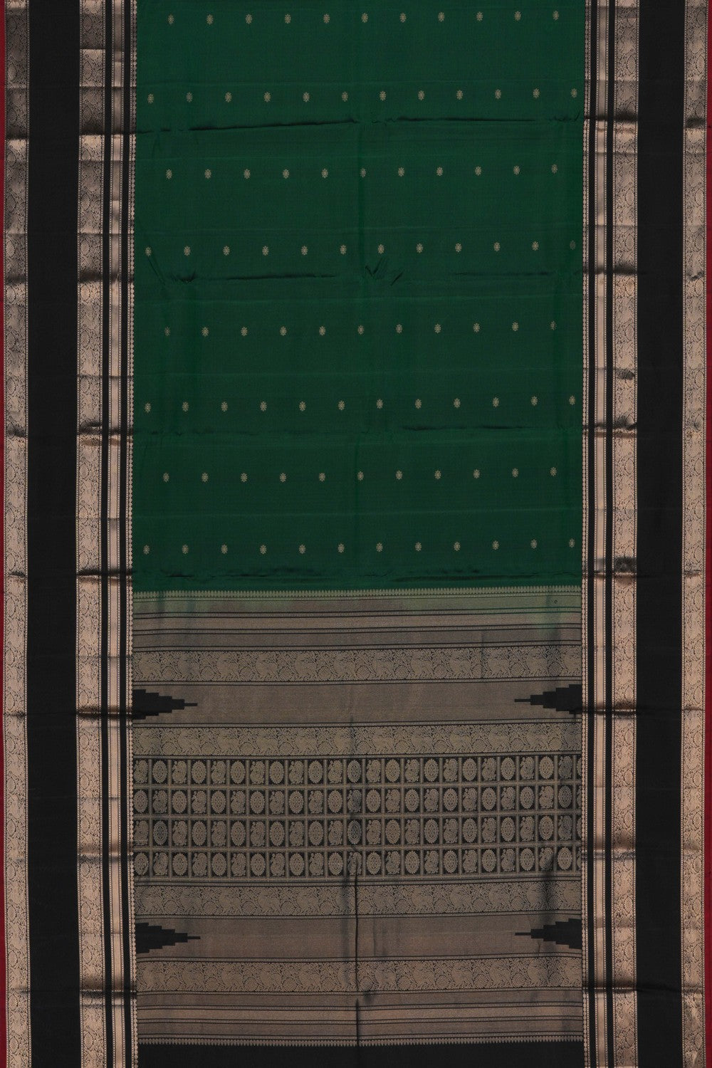 Image of Kanchipuram Green Saree