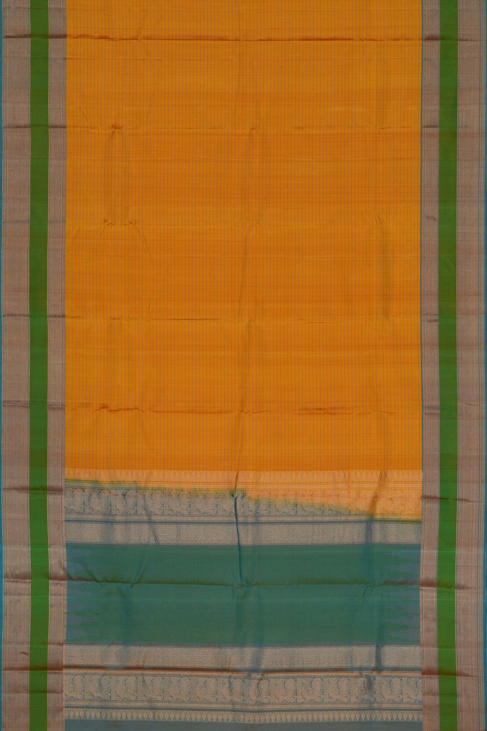 Image of Kanchipuram Yellow Saree