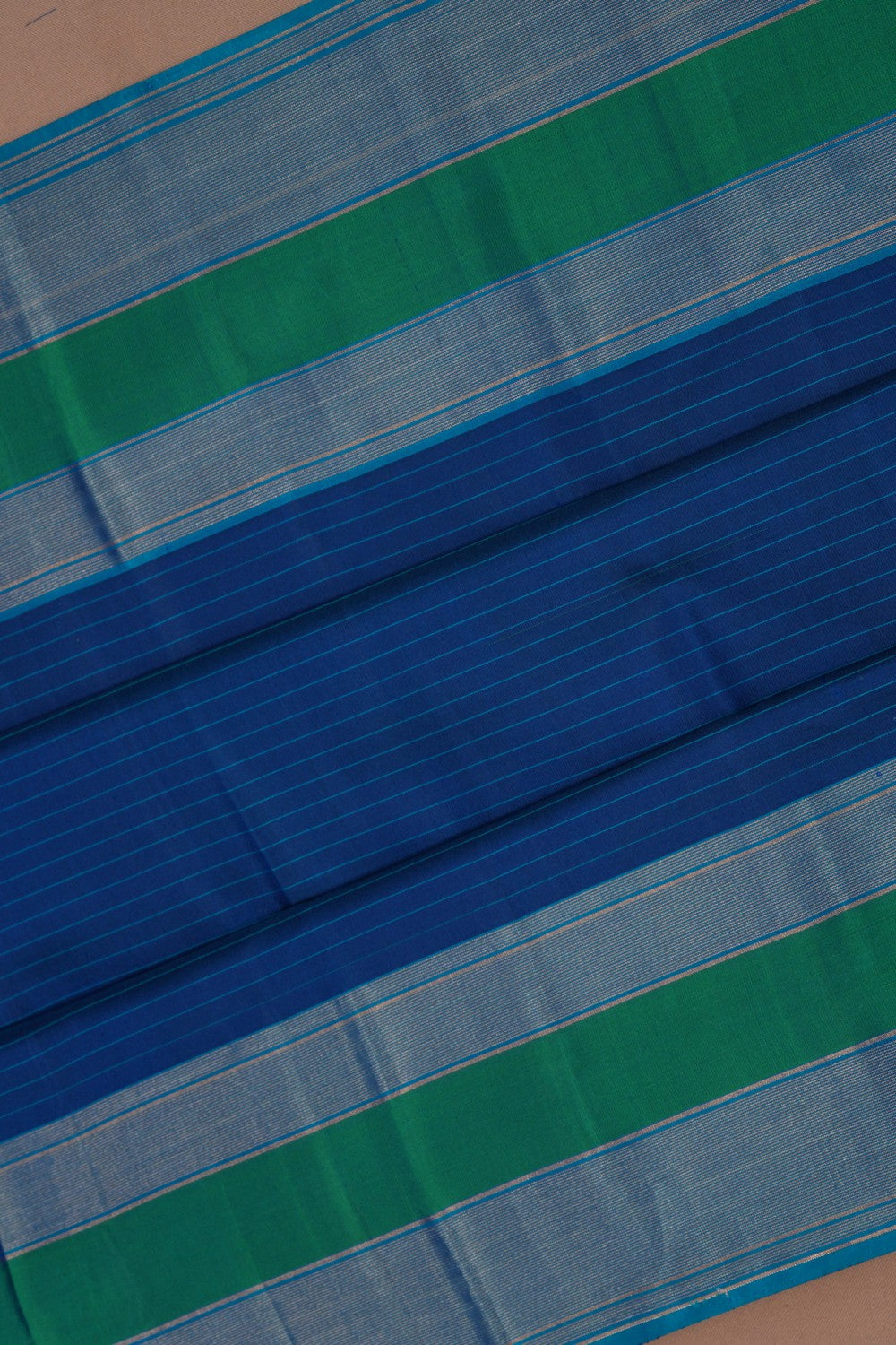 Image of Kanchipuram Blue Saree